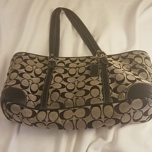 Coach bag black and gray